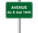 Panneau de rue alu 500 x 300 mm listel simple