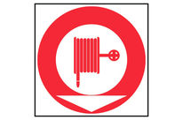 Panneau Lance incendie avec flèche directionnelle - Rigide 200x200mm - 4034737