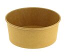 Saladier kraft brun et PE rond 900mL d.180mm (x300) Firplast