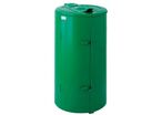 Poubelle En Métal 120 Litres H:100 Cm Col.:vert
