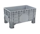 Manutan Expert - Caisse-palette plastique 200L Gris - Empilable, Usage Alimentaire, PEHD, 11.5 kg