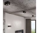 Plafonnier 2 Spots pour Ampoule GU10 - Noir