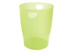 Corbeille à papier EXACOMPTA ovale 15 litres ecobin vert