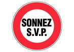 Panneau Sonnez SVP - Rigide Ø80mm - 4020297