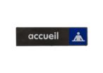 Plaquette de porte Accueil - Plexi Access 170x45mm - 4037493