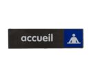 Plaquette de porte Accueil - Plexi Access 170x45mm - 4037493