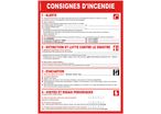 Panneau consignes d'incendie 400x300mm - 4300382