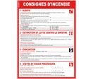 Panneau consignes d'incendie 400x300mm - 4300382