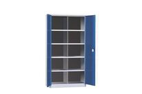 Kind - Armoire à compartimentage Bleue - 1950x1005x545mm - 10 Cases - Acier - Charge 1000kg