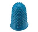 Doigtiers caoutchouc 17 mm n° 1 bleu - Sachet de 12