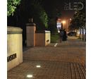 Spot LED encastré de sol rond inox 3W - COB - 230V - QINOX 92 mm
