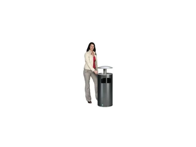 Corbeille cendrier ronde anti vol - 75L