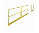 Barrière de protection avec plinthe - Acier Jaune RAL 1023 - H 1000 x L 2000 mm - Usage Stockage - Fixation Platine