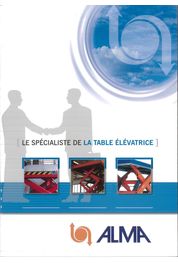 Catalogue catalogue tables élévatrices