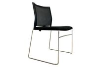 Siège D&amp;#039;accueil Et De Réunion Empilable Reconditionné - Noir