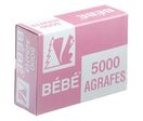Agrafe Rapid Bébé 8/4 rose boite de 5000