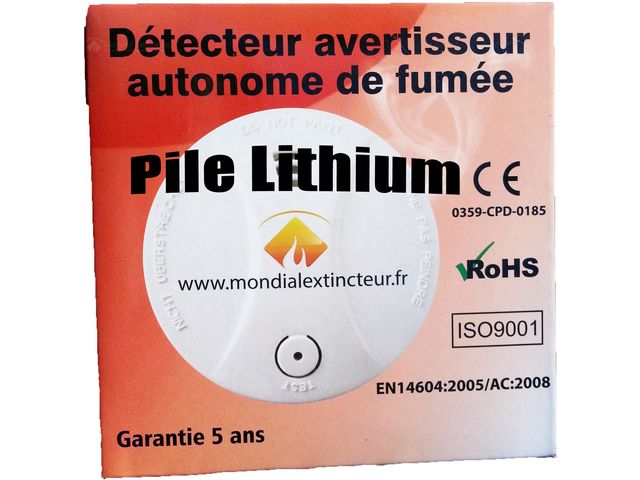 Détecteur Avertisseur Autonome de Fumée norme EN14604