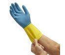 Gants Néoprène  Résistant Aux Produits Chimiques KleenGuard® G80  - Jaune &amp; Bleu /10