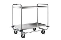 Chariot Inox 2 Plateaux Poids:23 Kg H Ht:1000 Mm