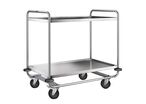 Chariot Inox 2 Plateaux Poids:23 Kg H Ht:1000 Mm
