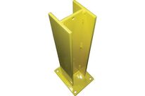 Mottez - Protège Rack Intermédiaire Jaune - Acier - Hauteur 46cm - Butoir de Protection Robuste