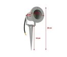 Spot à Piquer LED Extérieur IP44 Gris pour Ampoule GU10
