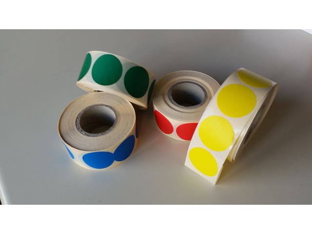 Stickers adhésifs ronds