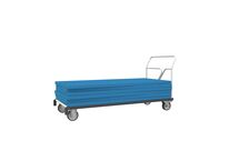 Chariot porte-table avec rouleau de chargement