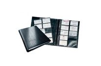 Reliure 4 anneaux pour 400 cartes de visite.