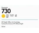 Cartouche d'impression jaune 130ml (P2V64A) - HP 730 