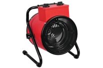 Eurom - Radiateur Soufflant Industriel EK3000 Round Rouge - Chauffage Électrique IP24 - 3 Vitesses - 220V