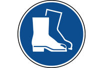 Panneau chaussures de sécurité obligatoires