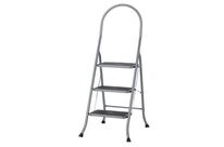 Altrex - Marchepied Chromé 3 Marches - Charge Max 150kg - Hauteur Accès 2.70m - Acier Robuste