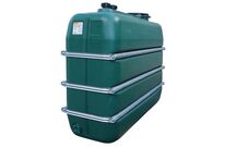 Cemo - Cuve de Stockage Verticale 2000L Polyéthylène Vert Foncé - Bandage Renfort - Usage Non Alimentaire