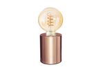 Lampe de Chevet Ampoule avec Socle en Métal - Cuivre