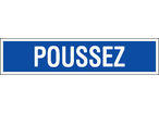 Panneau Poussez - Rigide 330x75mm - 4120652