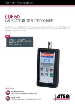 CDF60 | Calibrateur de pression et débit