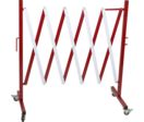 Barrière de chantier extensibles modulable (roulettes en option) - Rouge/Blanc - 8000226