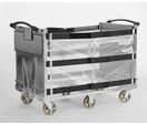 Chariot à plateau ergonomique avec Volets Anti-chute (VAC) 800 x 1200