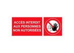Panneau picto accès interdit aux personnes non autorisées