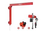 Potence murale 500 kg avec palan électrique à chaîne 6 m et chariot roulant MW Tools PHM500SET2