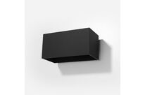 Applique Murale Rectangulaire pour 2 Ampoules G9 - Noir