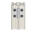 Charnière en aluminium pour profilé fente 45x45 de 10 mm + visserie