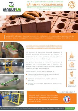 Fiche secteur Bâtiment/Construction MANUT-LM