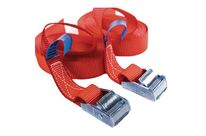 Manutan Expert - Sangle d&amp;#039;arrimage avec boucle - 3m, 250kg CMU, Rouge - Norme EN 12195-2, Sécurité et Fiabilité