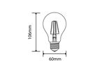 Ampoule LED E27 Dimmable 6W A60 Filament