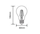 Ampoule LED E27 Dimmable 6W A60 Filament