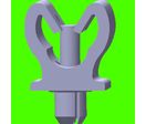 Araymond : Assemblages - ARAYMOND - Clip Plastique Pour cable ou Tube - Plastic Cable Clips - Support 1 tube A Riveter - Drive Rivet Clips For 1 Tube