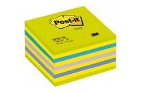 Bloc cube Neon bleu/vert Post-it 76 x 76 Bloc de 450 feuilles - 2028NB