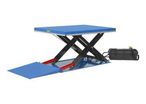 Table élévatrice hydraulique extra-plate à plateau plein